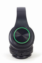 Gembird BHP-LED-01 hovedtelefoner/headset Kabel & trådløs Musik/hverdag Micro-USB Bluetooth Sort