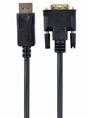 Gembird CC-DPM-DVIM-3M video cable adapter DisplayPort DVI Black