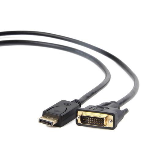 Gembird CC-DPM-DVIM-3M video cable adapter DisplayPort DVI Black