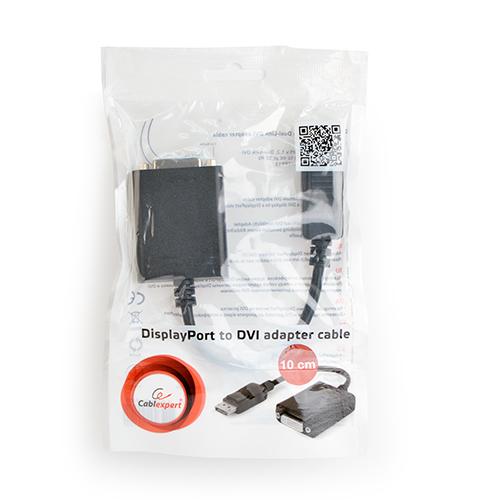 Gembird DisplayPort v.1.2 - Dual-Link DVI 0.1 m Black