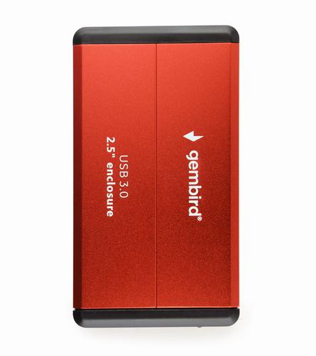 Gembird EE2-U3S-2-R storage drive enclosure HDD enclosure Red 2.5"