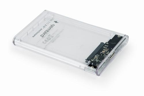 Gembird EE2-U3S9-6 storage drive enclosure HDD enclosure Transparent 2.5"