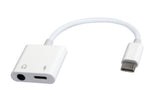 Gembird GMB Audio A-CM-3.5FP-01 cable gender changer 4-pins 3.5 mm, USB Type-C USB type-C White