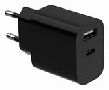 Gembird GMB Audio TA-UC-2AC12-01-BK mobile device charger Universal Black AC Indoor
