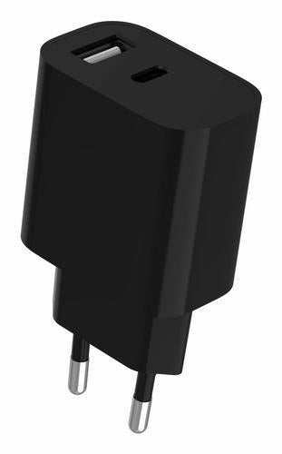 Gembird GMB Audio TA-UC-2AC12-01-BK mobile device charger Universal Black AC Indoor