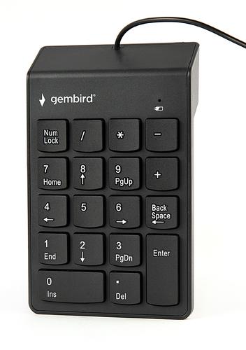 Gembird KPD-U-03 numeric keypad Laptop/PC USB Black