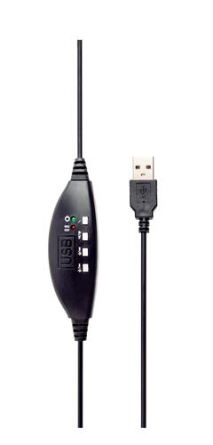 Gembird MHS-U-001 headphones/headset Wired Head-band Calls/Music Black