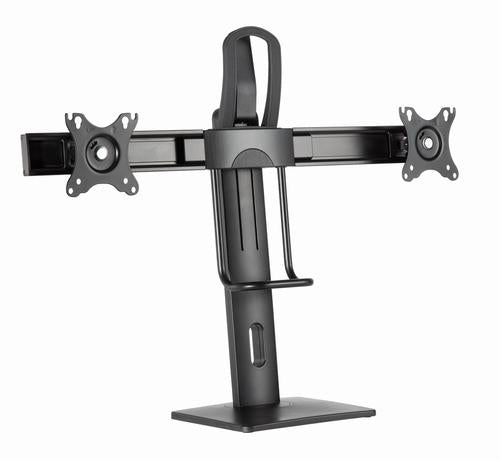 Gembird MS-D2-01 monitor mount / stand 68.6 cm (27") Desk Black