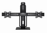 Gembird MS-D2-01 monitor mount / stand 68.6 cm (27") Desk Black