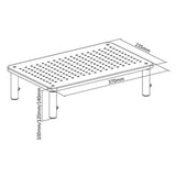 Gembird MS-TABLE-01 monitor mount / stand Desk Black