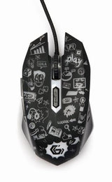 Gembird MUS-6B-GRAFIX-01 mouse Office Right-hand USB Type-A Optical 3600 DPI