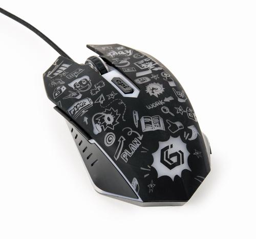 Gembird MUS-6B-GRAFIX-01 mouse Office Right-hand USB Type-A Optical 3600 DPI