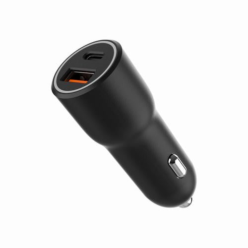 Gembird TA-UC-AC2PDQC38-CAR-01 mobile device charger Universal Black Cigar lighter Fast charging Auto