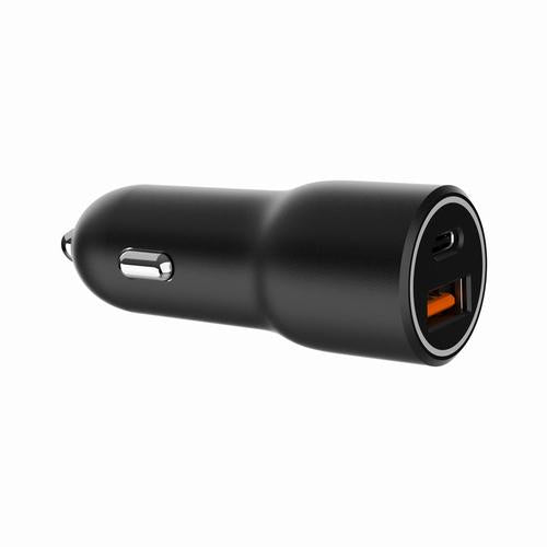 Gembird TA-UC-AC2PDQC38-CAR-01 mobile device charger Universal Black Cigar lighter Fast charging Auto