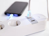 Gembird TSL-PS-S4U-01-W Smart power strip 4 AC outlet(s) Type E 1.5 m 3 3880 W White