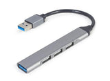 Gembird UHB-U3P1U2P3-02 interface hub Grey