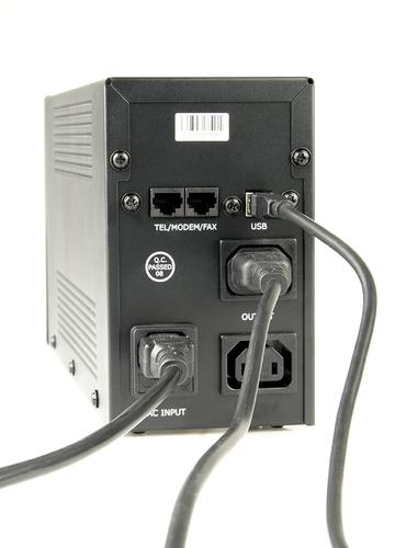 Gembird UPS-PC-652A uninterruptible power supply (UPS) Line-Interactive 0.65 kVA 390 W 3 AC outlet(s)