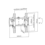 Gembird WM-42T-02 TV mount/stand 106.7 cm (42") Black