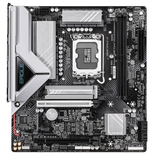 GIGABYTE B860M EAGLE V2 Motherboard - Intel Core Ultra Series CPUs, 6+1+2 Phases VRM, up to 9066MHz DDR5, 1xPCIe 5.0 + 1xPCIe 4.0 M.2, 2.5GbE LAN, USB 3.2 Gen 1
