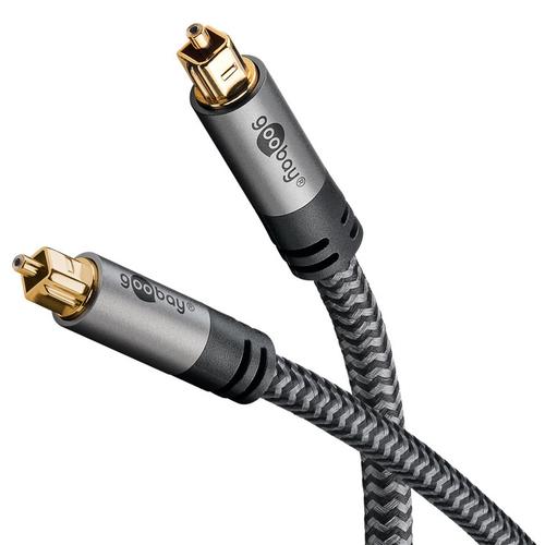 Goobay 65308 audio cable 10 m TOSLINK Black, Silver
