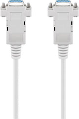 Goobay 68484 serial cable Grey 2 m RS-232
