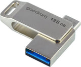 Goodram ODA3 USB flash drive 128 GB USB Type-A / USB Type-C 3.2 Gen 1 (3.1 Gen 1) Silver