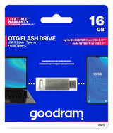 Goodram ODA3 USB flash drive 16 GB USB Type-A / USB Type-C 3.2 Gen 1 (3.1 Gen 1) Silver