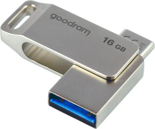 Goodram ODA3 USB flash drive 16 GB USB Type-A / USB Type-C 3.2 Gen 1 (3.1 Gen 1) Silver