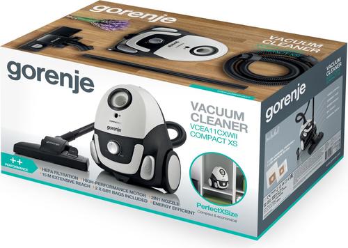Gorenje VCEA11CXWII 2 L Cylinder vacuum Dry 750 W Dust bag