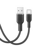 PURO Opladnings- og synkroniseringskabel SOFT fra USB-A til USB-C 1,5 m