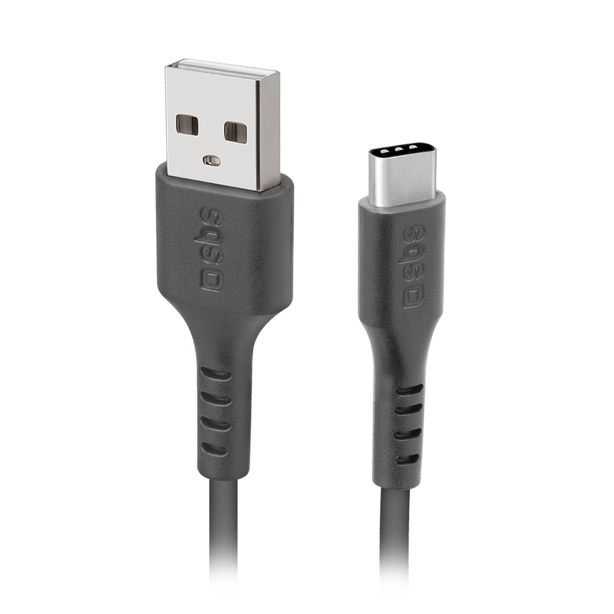 SBS data- og opladningskabel USB 2.0 - USB C. 3m. Sort