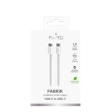PURO Fabrik 2.0 60W USB-C til USB-C opladnings- og synkroniseringskabel 1,5 m