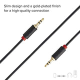 SBS mini jack kabel. 1,5m. Sort