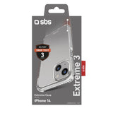 SBS Extreme X3 cover til iPhone 14 / 13®. Gennemsigtig