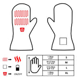 Glovii opvarmede vanter XL. Sort