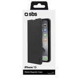 SBS Book Wallet Lite cover til iPhone 14 / 13®. Sort