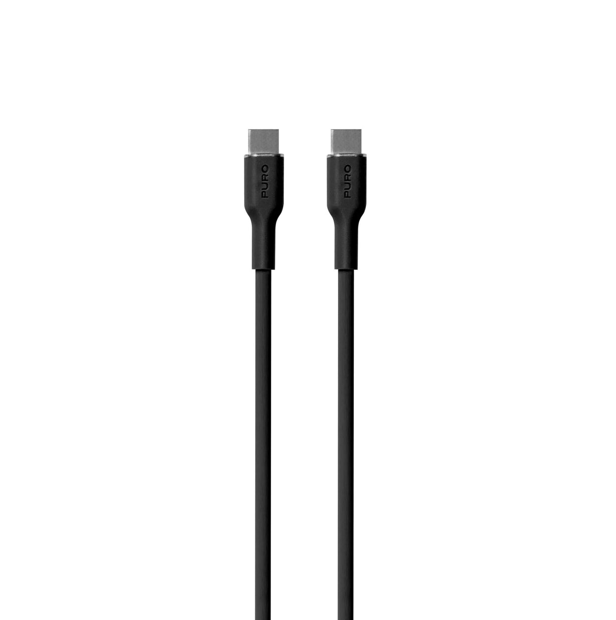 PURO strøm- og datasynkroniseringskabel SOFT fra USB-C til USB-C 1,5 m