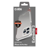 SBS Extreme X3 cover til iPhone 14 Pro Max®. Gennemsigtig