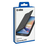 SBS Book Wallet Lite-etui til Samsung Galaxy A35. Sort