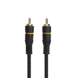 Sinox Composite Video kabel. 1m. Sort