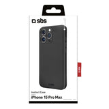 SBS Instinct-cover til iPhone 15 Pro Max. Sort
