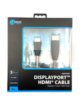 Sinox Gaming HDMI™ - DisplayPort™ 1.4 kabel. 2m. Stål