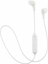 JVC trådløse in-ear høretelefoner med fjernbetjening og mikrofon. Hvid