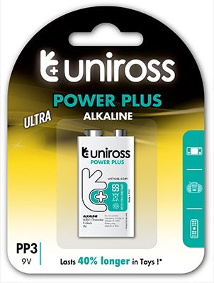 Uniross 9V/6LR61 Alkaline