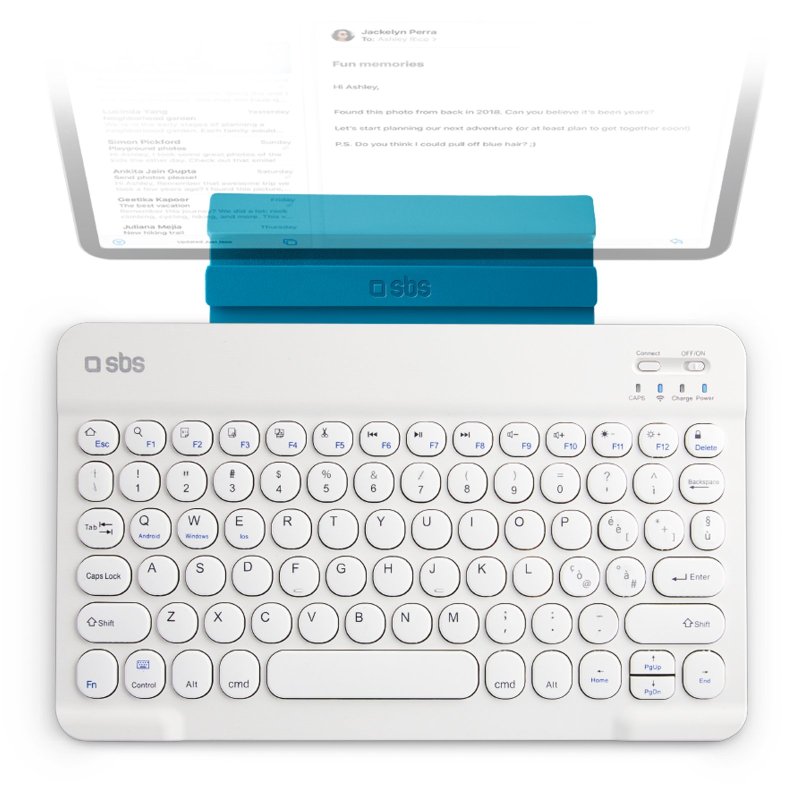 SBS Universal Nordic trådløst tastatur med standerfunktion