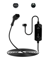 Sinox EV-opladningskabel Mode 2. 6-16A 1 fase. 5m. Sort