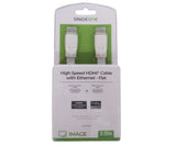 Sinox One HDMI™ Flat slim kabel. 3m. Hvid