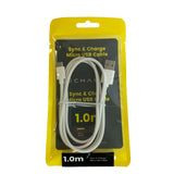 Techammo Micro USB til USB A kabel. 1m. Hvid