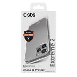 SBS Extreme X2 cover til iPhone 14 Pro Max®. Gennemsigtigt