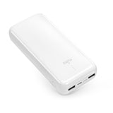 PURO Power Bank 20000mAh USB-C + 2 USB-A hurtigopladning. Hvid